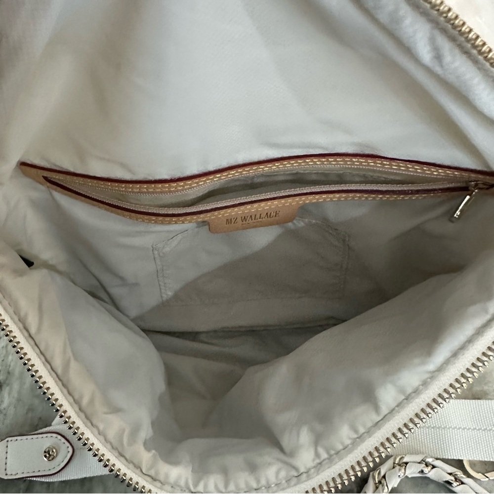 MZ Wallace Crosby crossbody Sling in color Pearl with gold hardware EUC - Picture 6 of 6